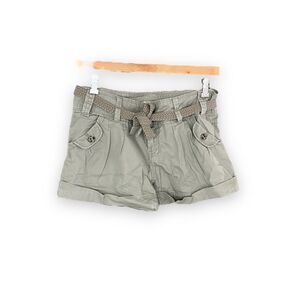 BERSHKA | Olive/Gray Belted Shorts (10)